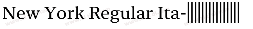 New York Regular Ita字体转换